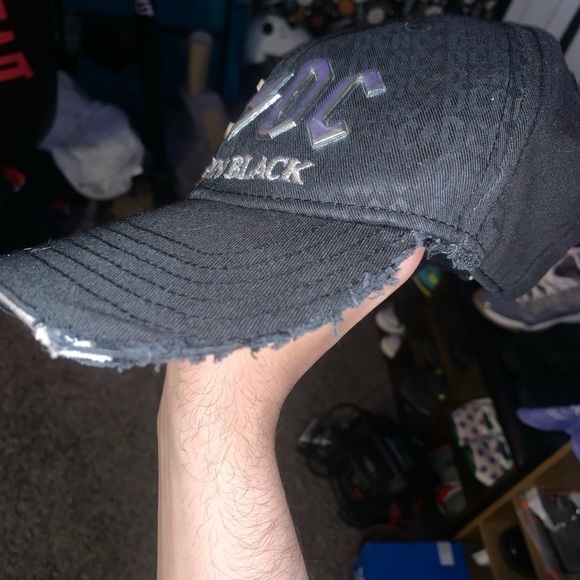 AC/DC “Back In Black” Distressed Cap - Picture 3 of 5
